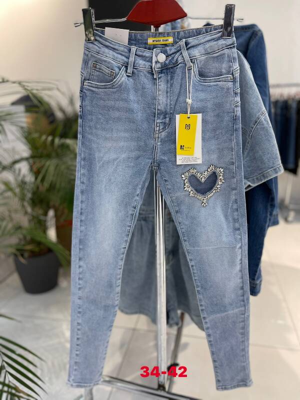 Jeansy damskie 9458 1 kolor 34-42