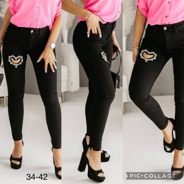 Jeansy damskie 9460 1 kolor 34-42