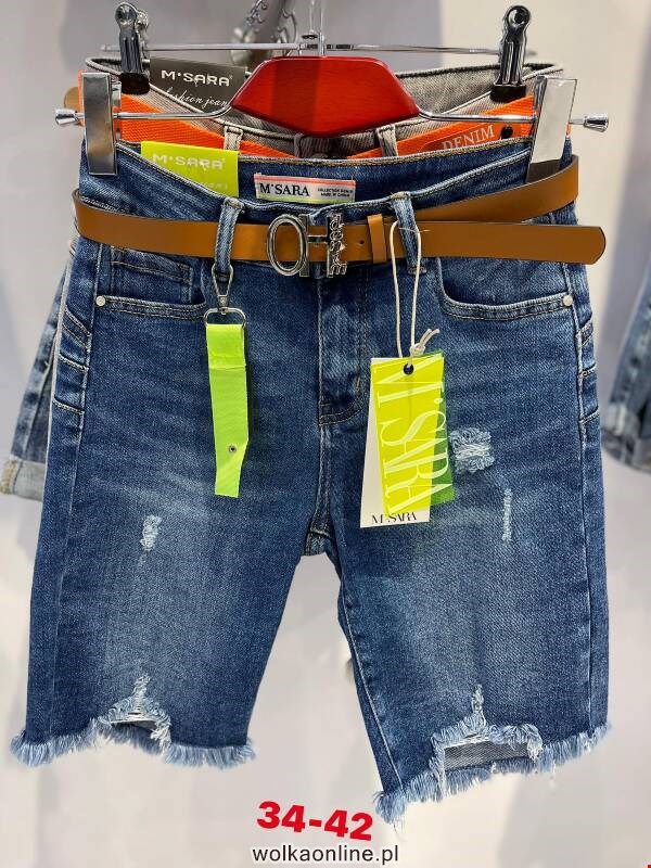 Spodenki jeansowe damskie 9484 1 kolor 34-42