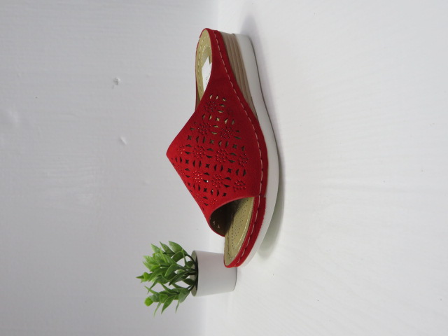 Klapki Damskie N22-885 RED 36-41