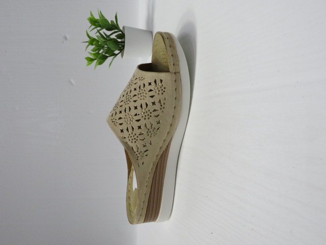 Klapki Damskie N22-885 BEIGE 36-41 1