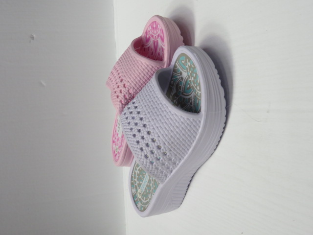 Klapki Damskie 18231 PINK/BLACK/WHITE 36-41 1