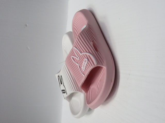 Klapki Damskie 18253 WHITE/BLACK/PINK 36-43