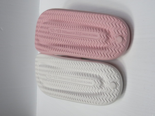 Klapki Damskie 18253 WHITE/BLACK/PINK 36-43 2