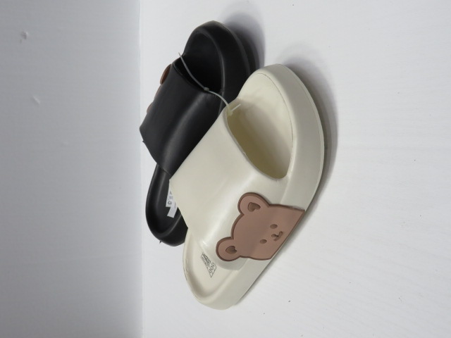 Kapcie Dziecięce 5004 BLACK/WHITE/PINK 30-35  1