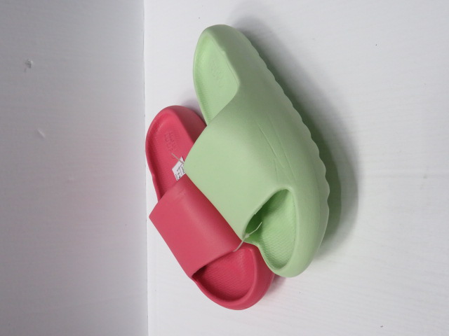 Klapki Damskie D6224-1 PINK/GREEN/BLACK/D.GREEN 36-41