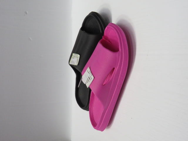 Klapki Damskie F-1033-1 BLACK/DK.BLUE/ROSE/MIT-GREEN 36-41 1