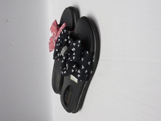Klapki Damskie AT1009 BLACK/PINK/ROSE/WHITE/RED 36-41 1