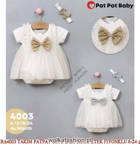 Komplet dziewczęcy 4003 Mix kolor 6-24m (Towar Tureckie) 1