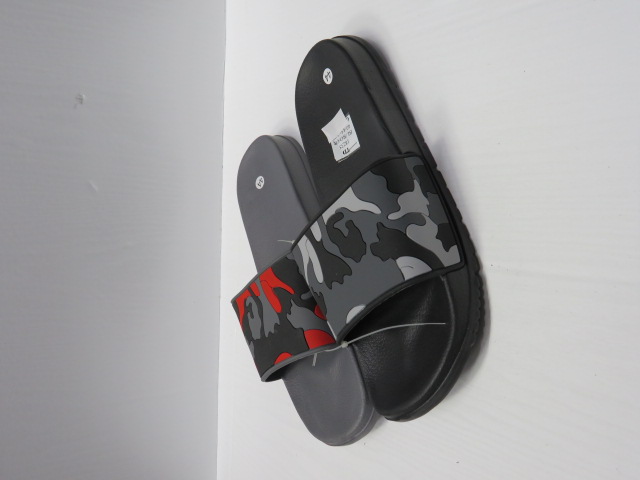 Klapki Męskie 18235 BLACK/RO/GREY 40-45
