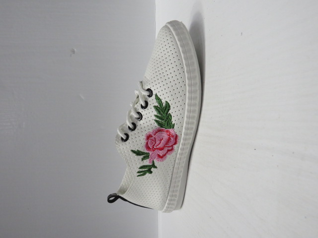 Trampki damskie 101-1 WHITE/BLACK 36-41