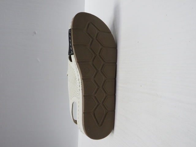 Sandały damskie 10683-4 WHITE/BLACK 36-41 2