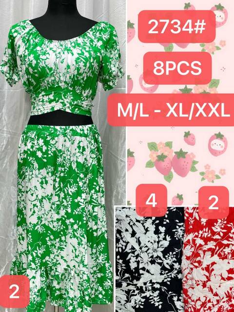 Komplet damskie 2734 Mix kolor M-2XL