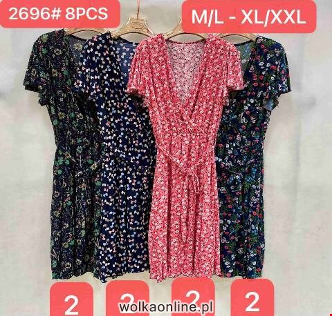 Sukienka damskie 2696 Mix kolor M-2XL