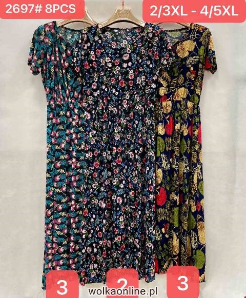 Sukienka damskie 2697 Mix kolor M-2XL