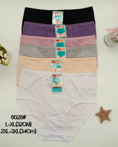 Stringi damskie 6028 Mix kolor L-3XL 1