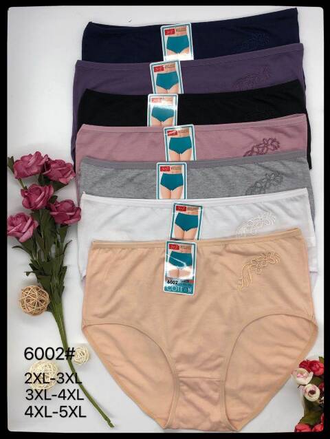 Stringi damskie 6002 Mix kolor 2XL-5XL 1