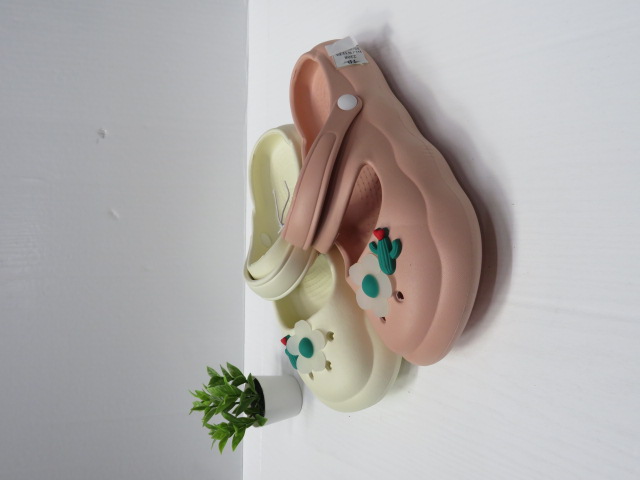 Klapki Damskie 2308 BLACK/WHITE/PINK 35-40