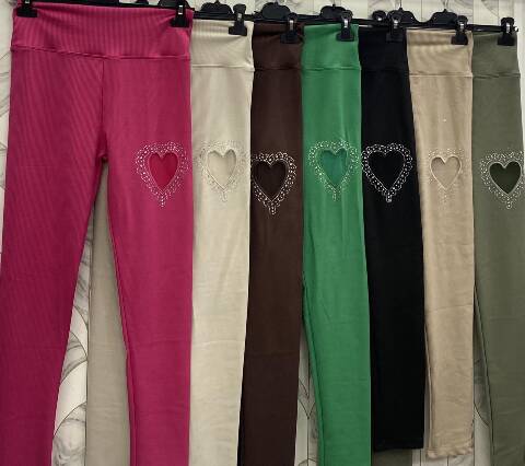 Leginsy damskie 1890 1 kolor S-2XL (Towar Tureckie) 1