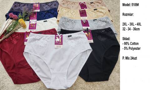 Majtki damskie 5109 Mix kolor 2XL-4XL 1