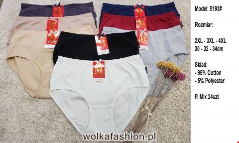 Majtki damskie 5193 Mix kolor 2XL-4XL 1