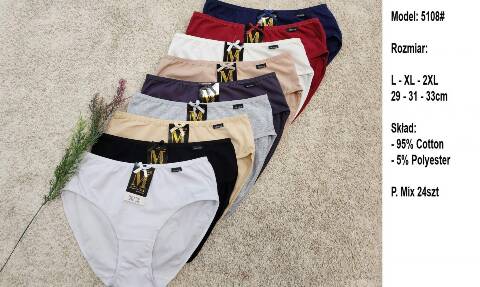 Majtki damskie 5108 Mix kolor L-2XL 1