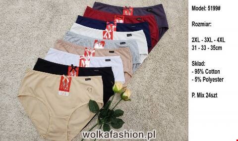 Majtki damskie 5199 Mix kolor 2XL-4XL 1