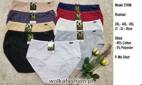 Majtki damskie 5195 Mix kolor 3XL-4XL 1
