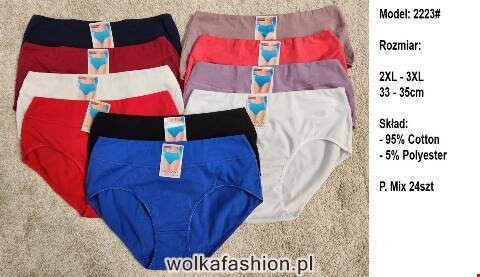 Majtki damskie 2223 Mix kolor 2XL-3XL 1