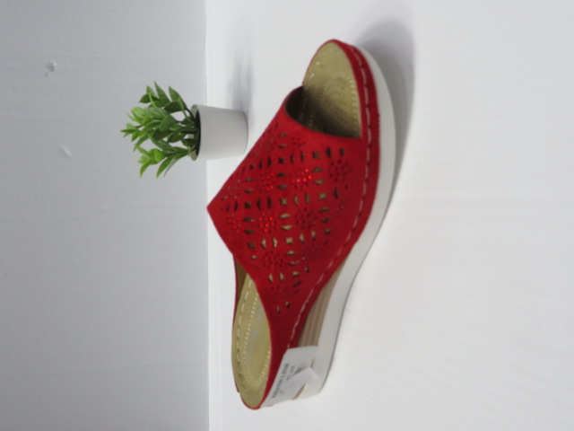 Klapki Damskie N22-885 RED 36-41 1