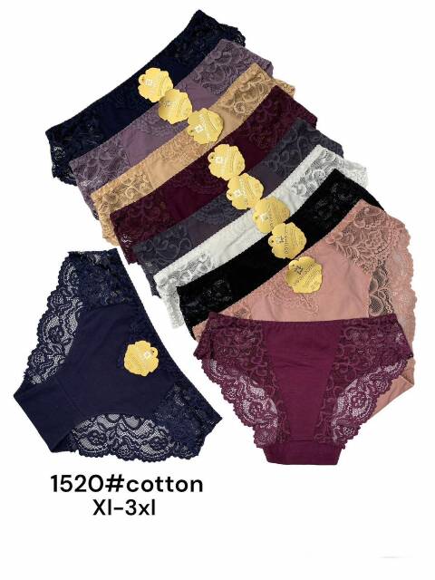 Majtki damskie 1520 Mix kolor XL-3XL