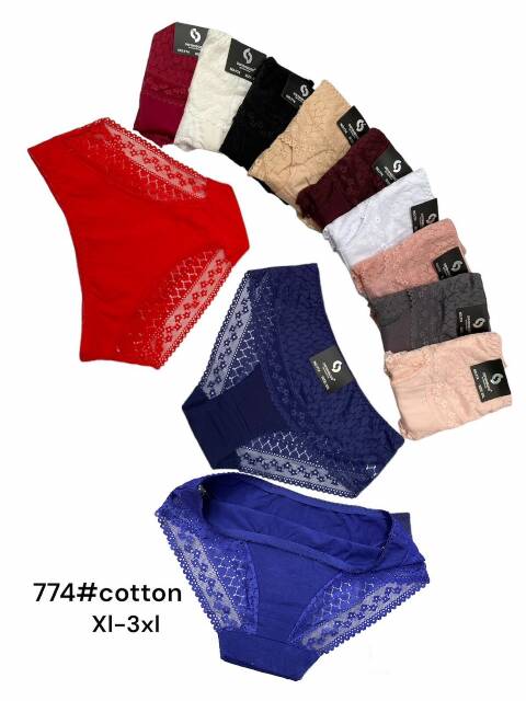 Majtki damskie 774 Mix kolor XL-3XL 1