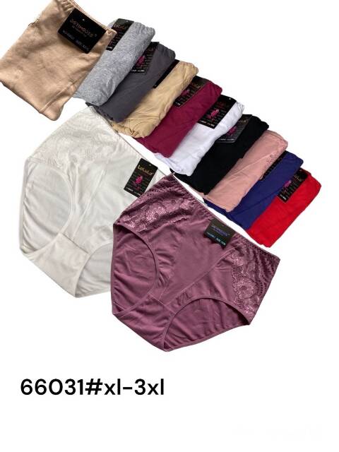 Majtki damskie 66031 Mix kolor XL-3XL 1