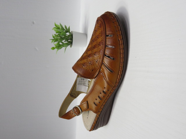 Sandały damskie 11560-3 BROWN 36-42
