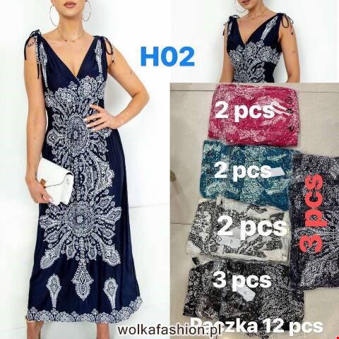 Sukienka damskie 2504 Mix kolor M-2XL 1