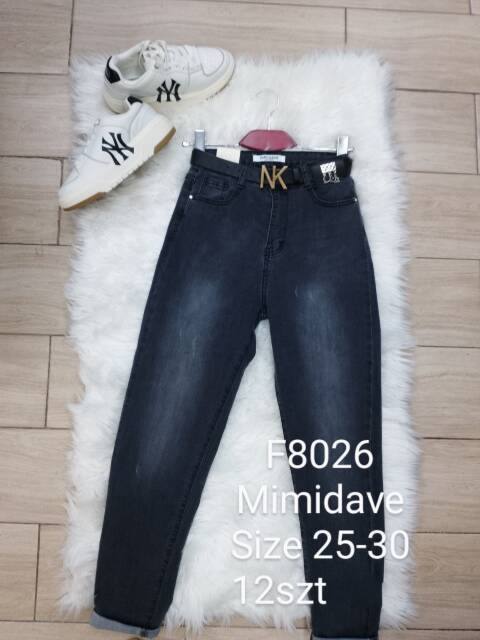 Jeansy damskie F8026 1 kolor 25-30 1
