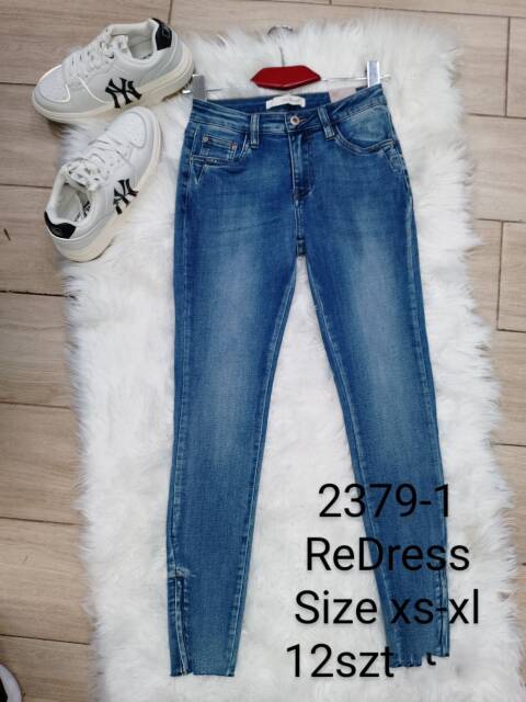 Jeansy damskie 2379-1 1 kolor XS-XL