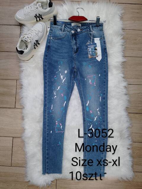 Jeansy damskie L-3052 1 kolor XS-XL