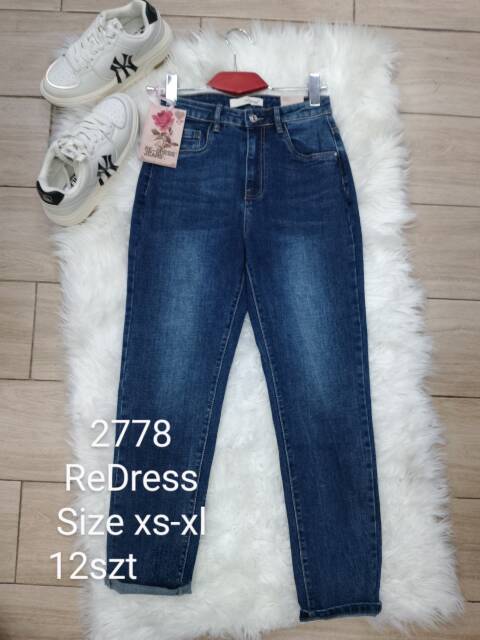 Jeansy damskie 2778 1 kolor XS-XL 1