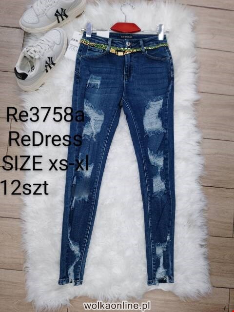 Jeansy damskie RE3758A 1 kolor XS-XL