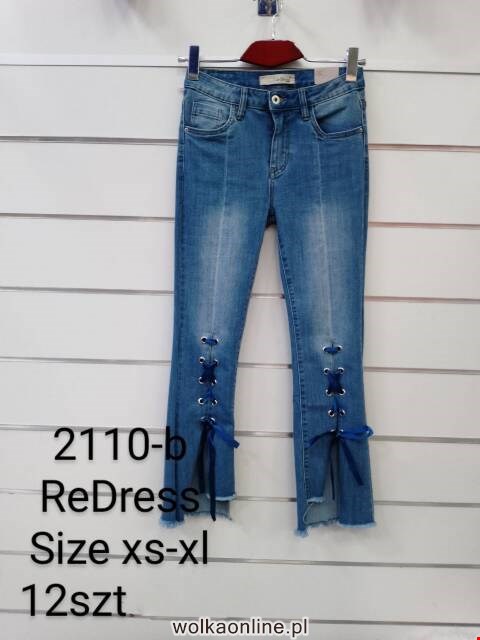 Jeansy damskie 2110-B 1 kolor XS-XL