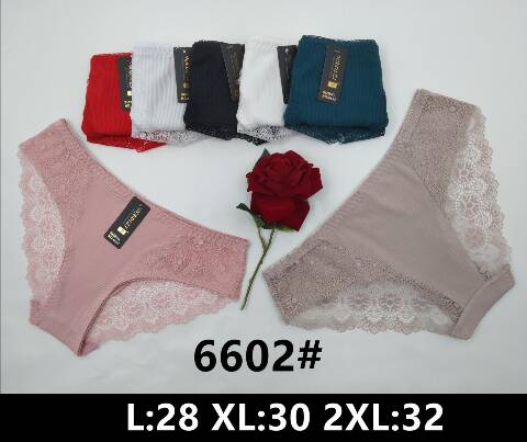 Majtki damskie 6602 Mix kolor L-2XL