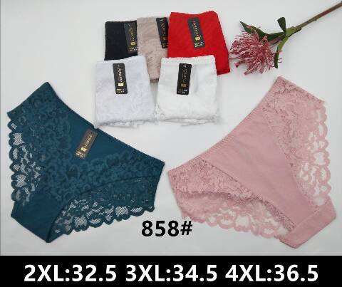 Majtki damskie 858 Mix kolor 2XL-4XL 1