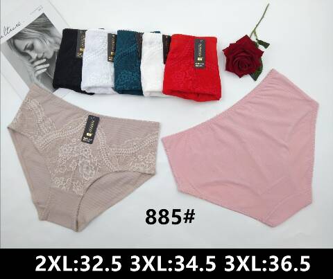 Majtki damskie 885 Mix kolor 2XL-4XL 1