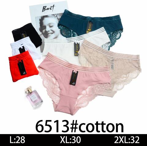 Majtki damskie 6513 Mix kolor L-2XL