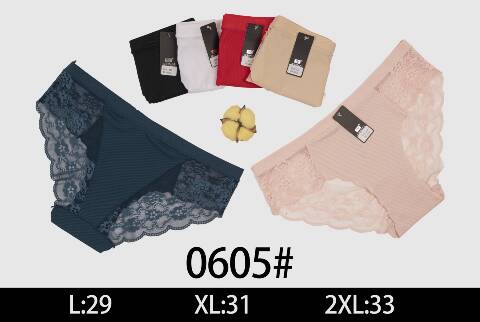 Majtki damskie 0605 Mix kolor L-2XL