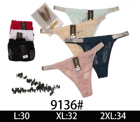 Majtki damskie 9136 Mix kolor L-2XL 1