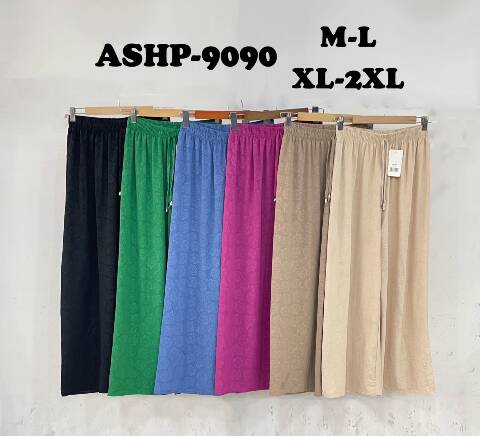 Spodnie damskie ASHP-9090 Mix kolor M-2XL
