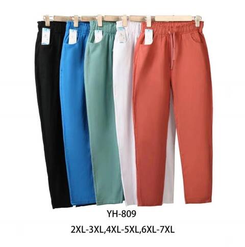 Spodnie damskie YE-809 Mix kolor 2XL-7XL