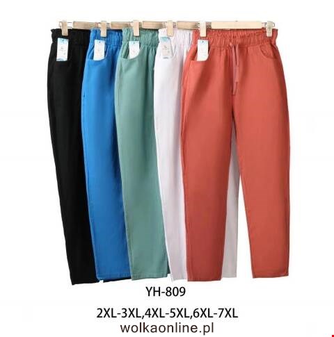 Spodnie damskie YE-809 Mix kolor 2XL-7XL